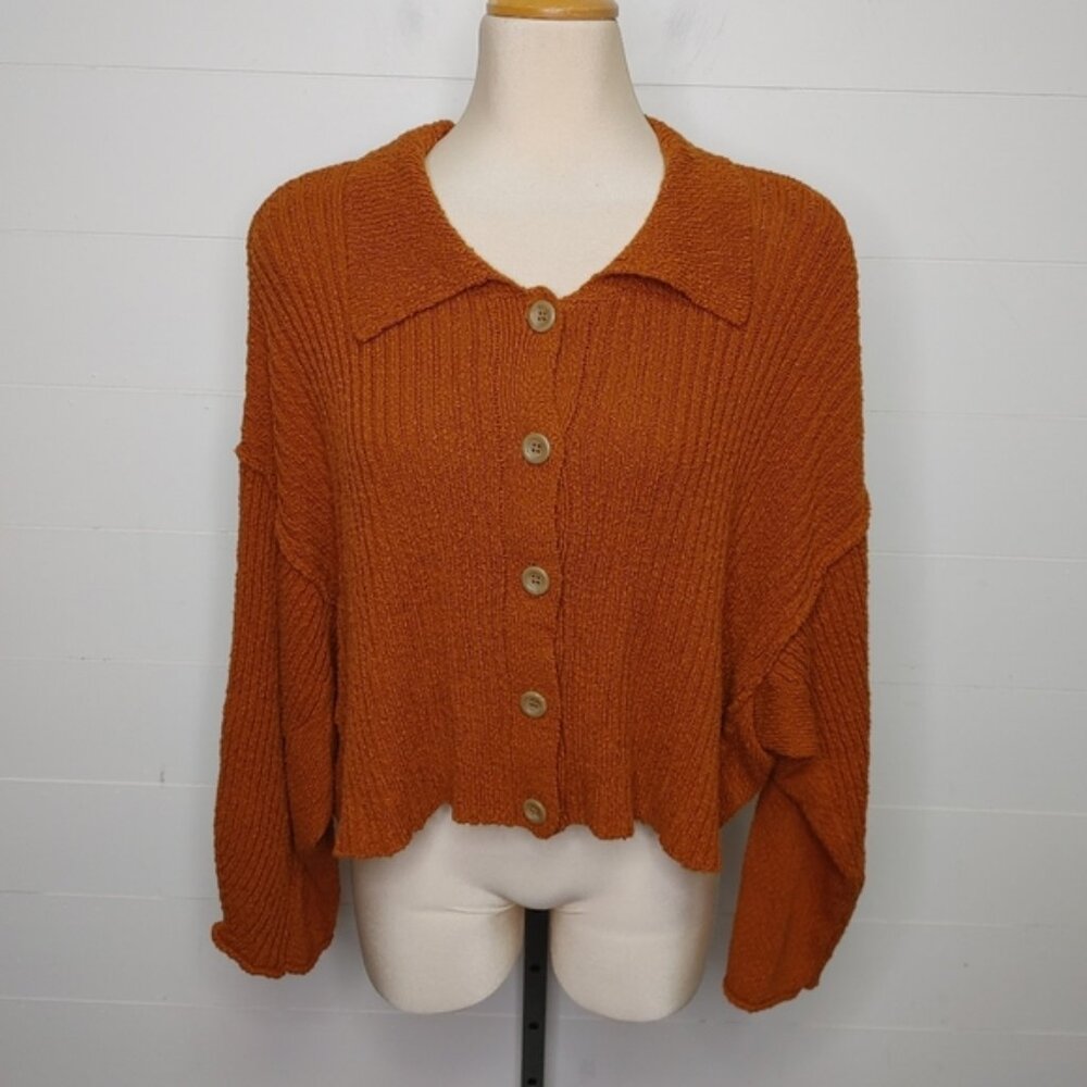 Urban Outfitters BDG textured oversized crop cardigan L